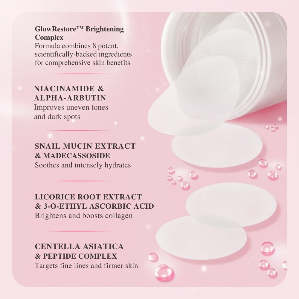 Skin Brightening & Cell Renewal Toner Pads (100 Pads)