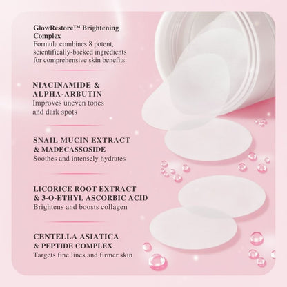 Skin Brightening & Cell Renewal Toner Pads (100 Pads)