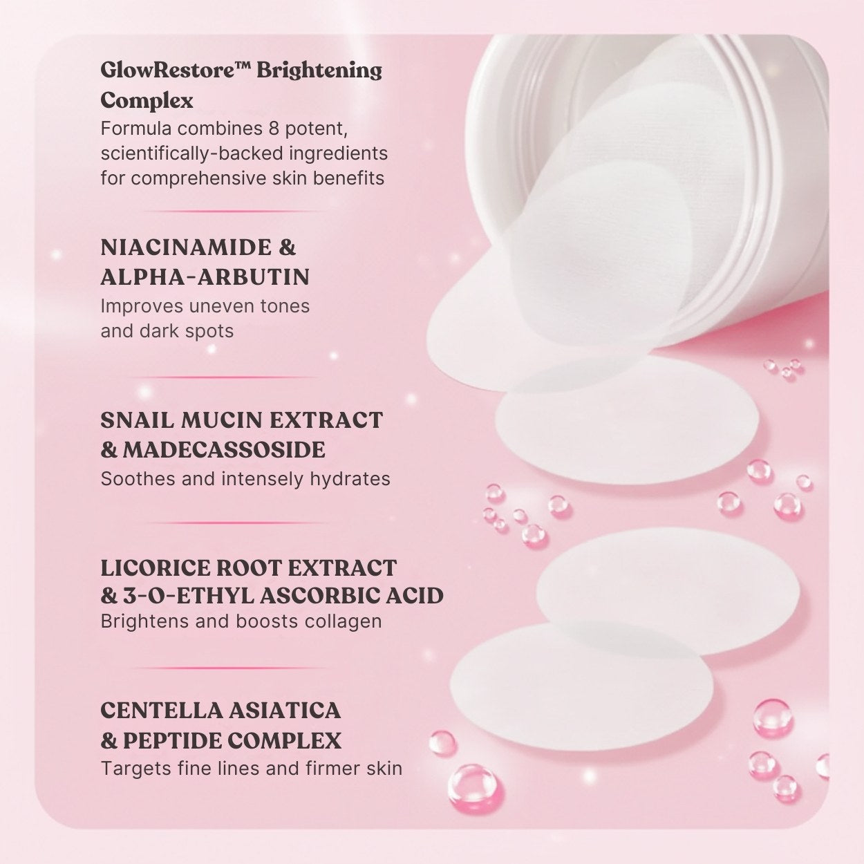 Skin Brightening & Cell Renewal Toner Pads (100 Pads)